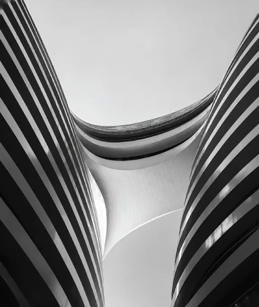 Sculptural facade of a Richmind residential tower
