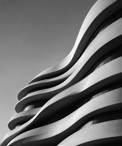 Curved balconies of a Richmind development